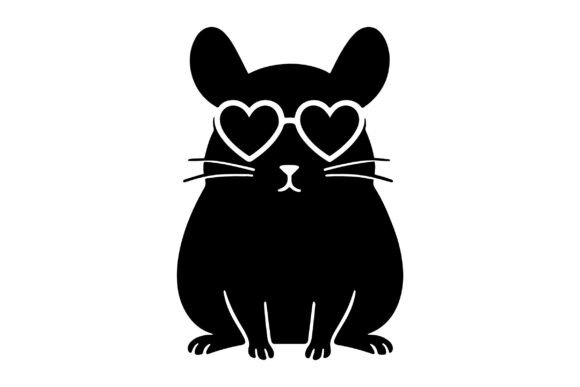 Chinchilla with Heart Sunglass Clipart Review