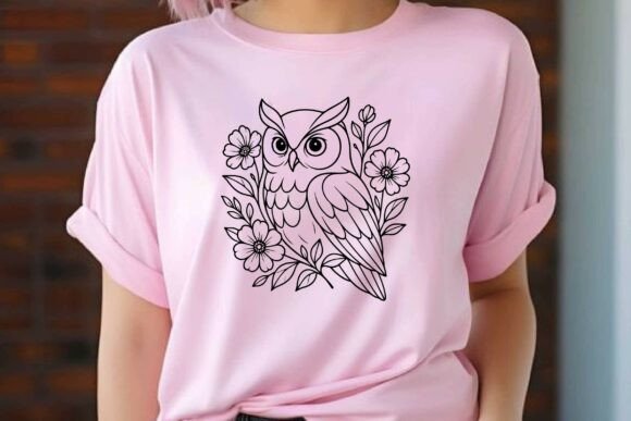 Owl Silhouette Clipart Vector Design Review