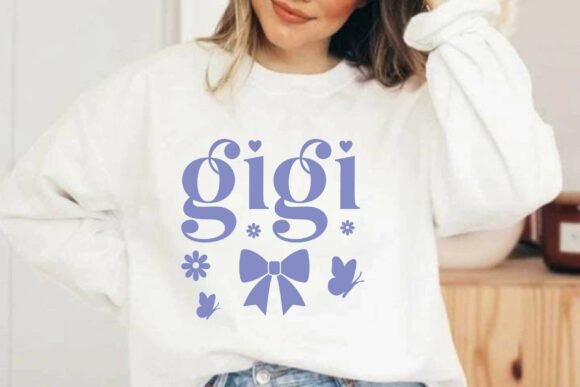 Retro Gigi SVG PNG T-shirt Design Vector Review