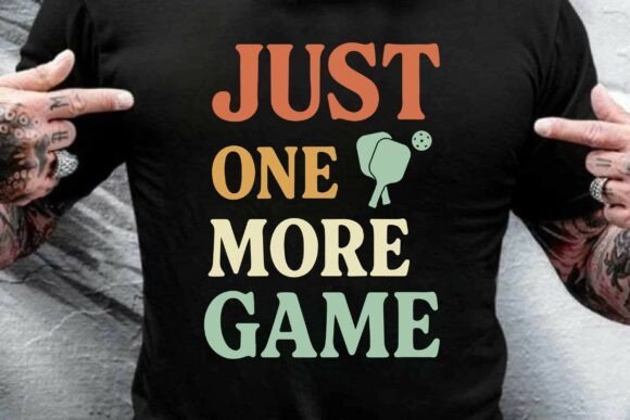 Retro Just One More Game Pickleball SVG Review
