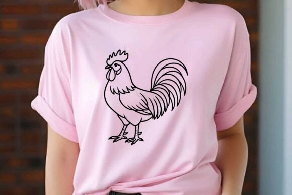 Rooster Clipart Silhouette Vector Design Review