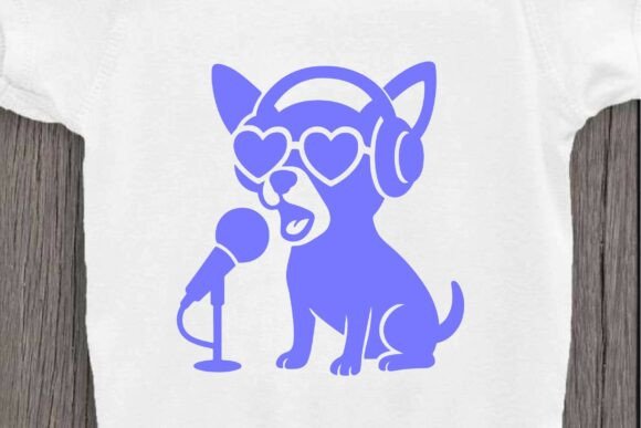 Singer Chihuahua SVG Clipart Silhouette Review