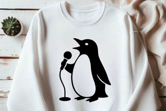 Singer Penguin SVG Clipart Silhouette: A Designer’s Review